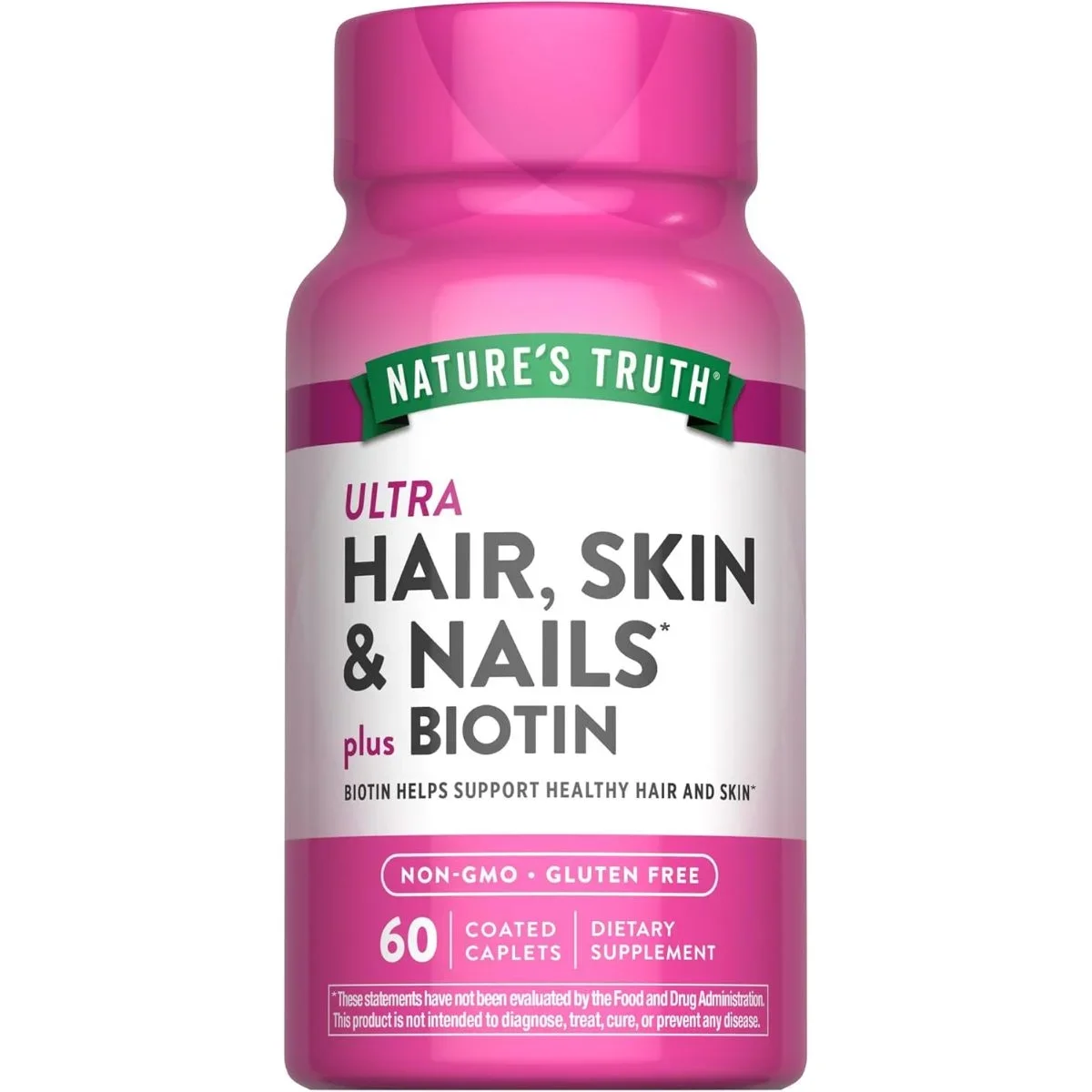 Nature's Truth Biotin Hair, Skin & Nail Strengthening Tablets by Nature's Truth - 60 Coated Tablets — Nature's Truth — 60 coated tablets