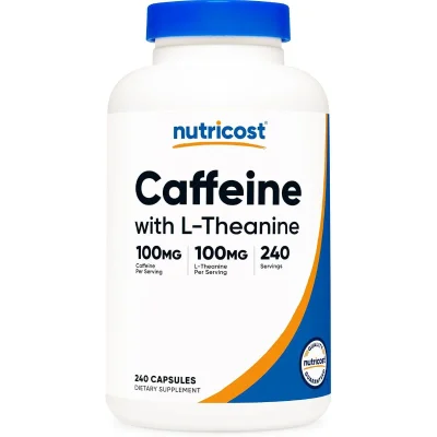 Caffeine 100 mg with L-Theanine Capsules by Caffeine 100 mg with L-Theanine - 240 Capsules