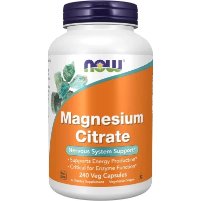 كبسولات سترات المغنيسيوم (Magnesium Citrate) لتعزيز الصحة العامة من شركة Magnesium Citrate - 240 كبسولة