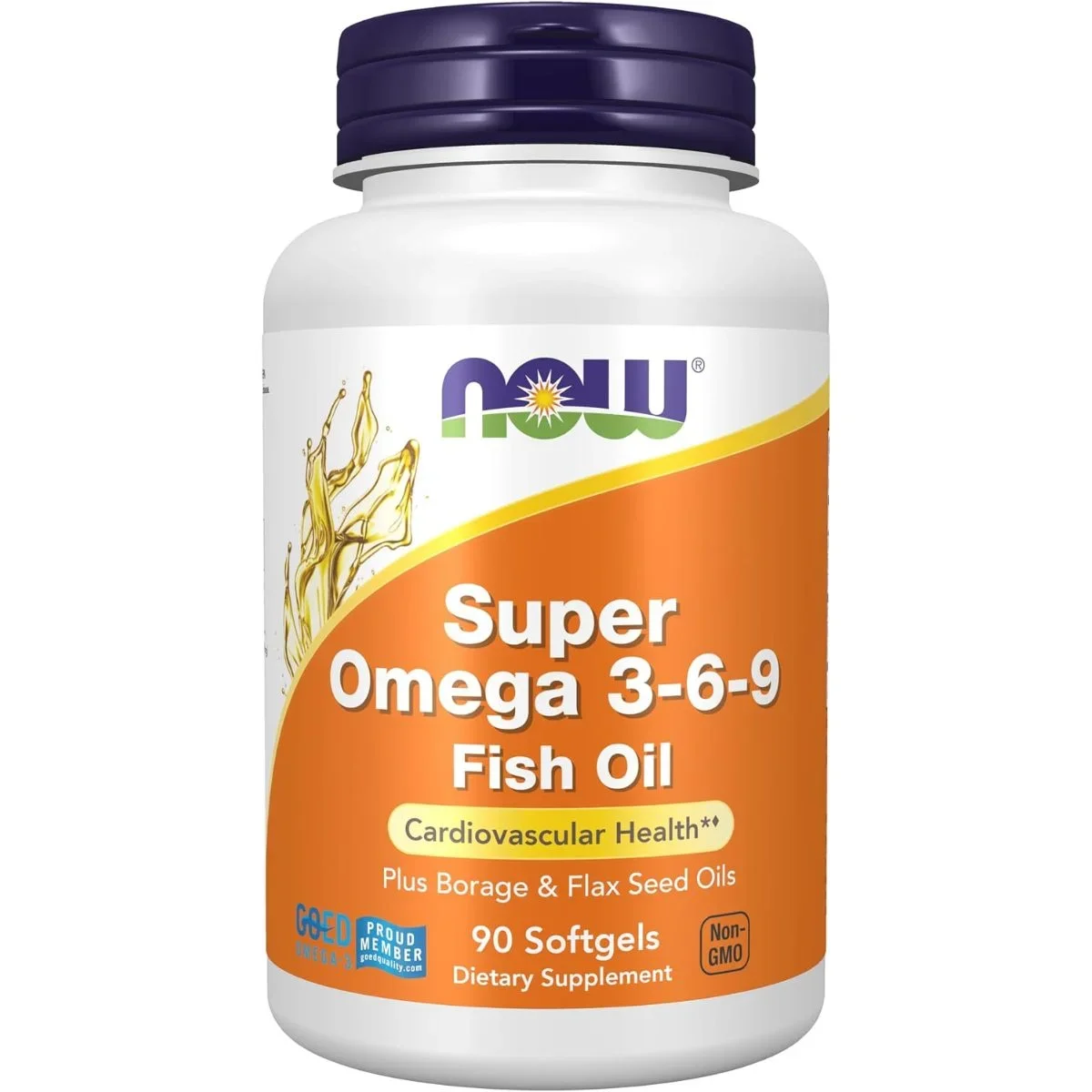 NOW سوبر أوميغا 3-6-9 لدعم صحة القلب والدماغ والمفاصل، 90 سوفت جيل — NOW — 90 softgels