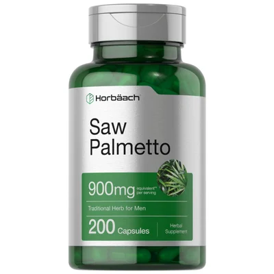 Horbaach Saw Palmetto, Supports Prostate Health & Urinary Function, Capsules - 200 Count