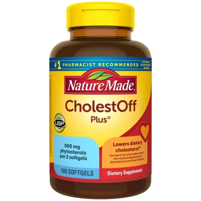 Nature Made CholestOff Plus, Supports Healthy Cholesterol Levels, 900mg Phytosterols - 100 Softgels