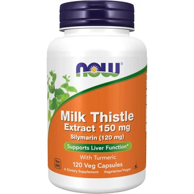 NOW Milk Thistle Extract Liver Support, Capsules - 120 Count