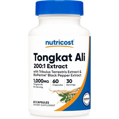 نيوتريكوست (Nutricost) تونغكات علي لدعم صحة الرجال، كبسولات - 60 كبسولة