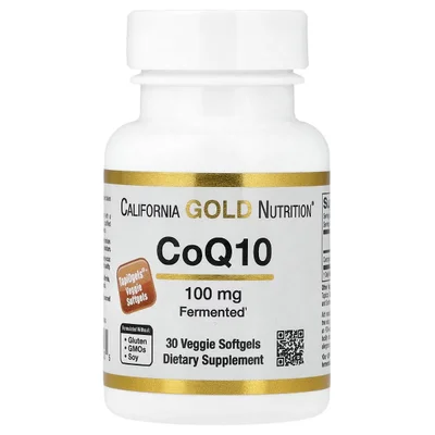 California Gold Nutrition CoQ10 100mg، دعم صحة القلب ومضاد للأكسدة، كبسولات نباتية - 30 كبسولة