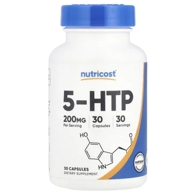 نيوتريكوست (Nutricost) 5-HTP لدعم المزاج والاسترخاء والنوم، كبسولات - 60 كبسولة