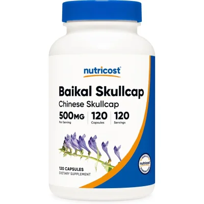 Nutricost Baikal Skullcap Extract, Antioxidant & Anti-inflammatory Support, 500mg - 120 Capsules