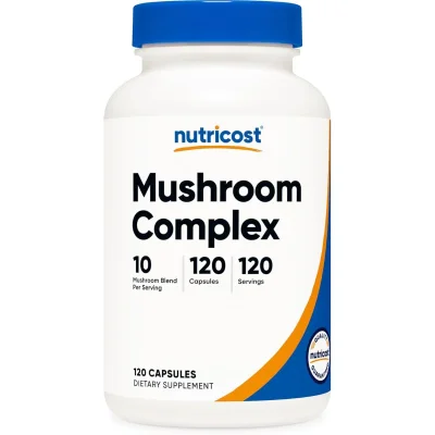 Nutricost Mushroom Complex for Immune & Cognitive Support, Capsules - 120 Count