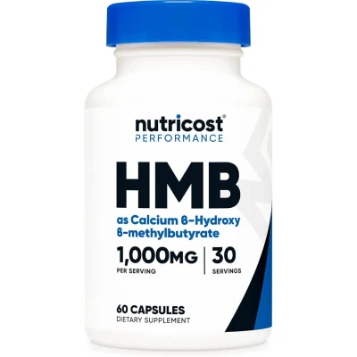 Nutricost HMB for Muscle Growth Support, Capsules - 60 Count