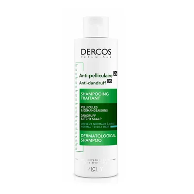 Vichy Dercos Anti-Dandruff DS Shampoo, Soothes Scalp & Prevents Recurrence, Shampoo - 200ml