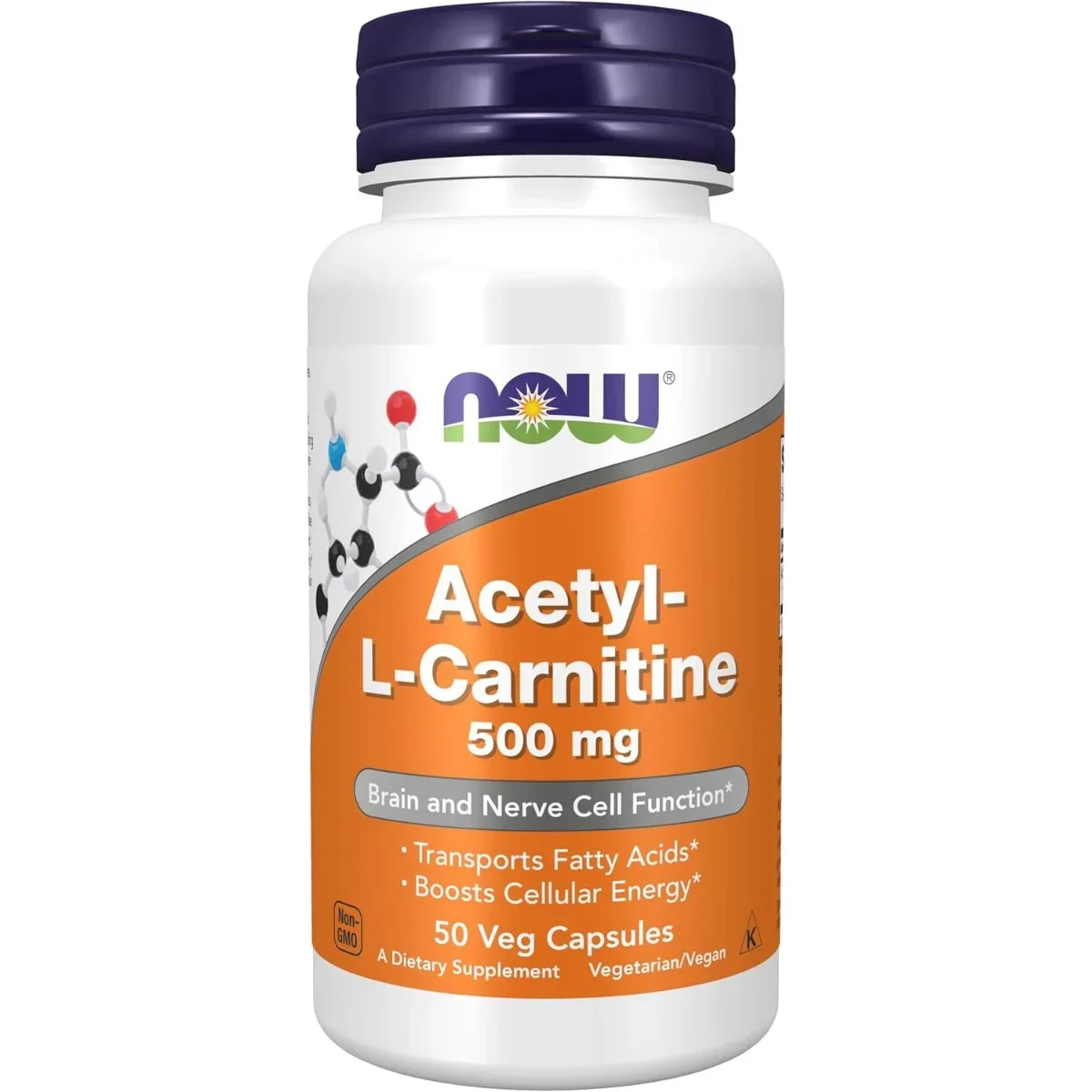ناو (NOW) أسيتيل-إل-كارنيتين، مكمل غذائي، كبسولات - 50 كبسولة — NOW — 50 capsules