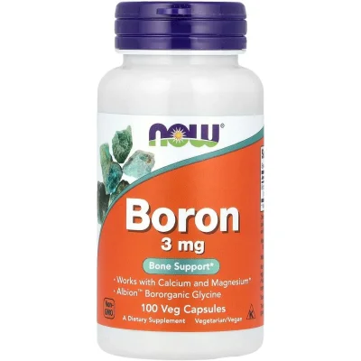 NOW Boron for Bone and Joint Health Support, Capsules - 100 Count