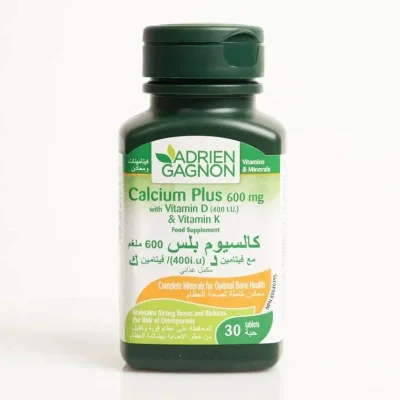 AG Calcium Plus, Essential Calcium Supplement for Bone Health, Tablets - 60 Count