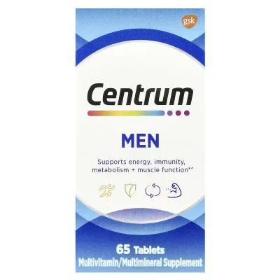 Centrum Men Multivitamin, For General Health Support, Tablets - 65 Count