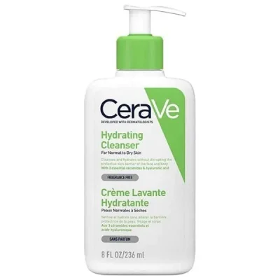 سيرافي (CeraVe) غسول مرطب للبشرة العادية والجافة، منظف - 236 مل