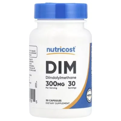 Nutricost DIM (Diindolylmethane) Estrogen Metabolism Support, Capsules - 120 Count