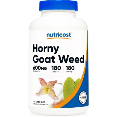 نيوتريكوست (Nutricost) عشبة العنزة، مكمل غذائي، كبسولات - 180 كبسولة
