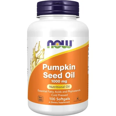 NOW Foods Pumpkin Seed Oil 1000mg, Softgels - 100 Count