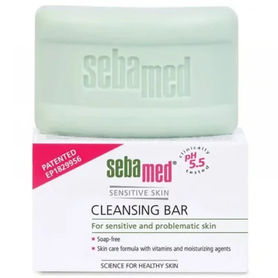 سبامد (Sebamed) لوح تنظيف لطيف، منظف لطيف للبشرة الحساسة، صابون - 100 غم
