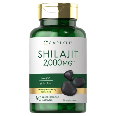 Carlyle Shilajit for Energy & Vitality Support, Capsules - 90 Count