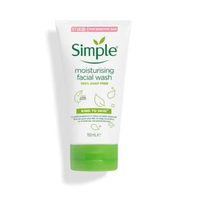 Simple Moisturising Facial Wash, Gentle Cleanser - 150ml