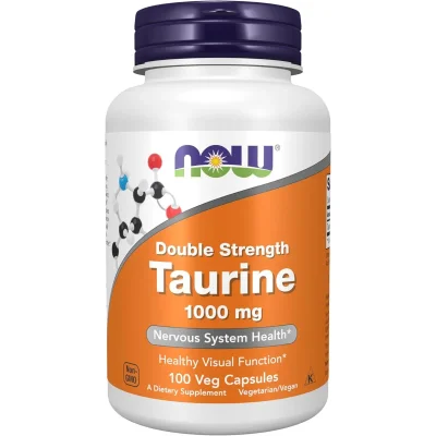 NOW Taurine Supplement, Capsules - 100 Count