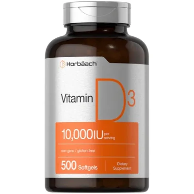 Vitamin D3 10,000iu 500 Softgels - Horbaach