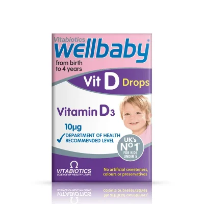 فايتابايوتكس (Vitabiotics) ويل بيبي قطرات فيتامين د3 لدعم نمو العظام والمناعة، قطرات - 30 مل