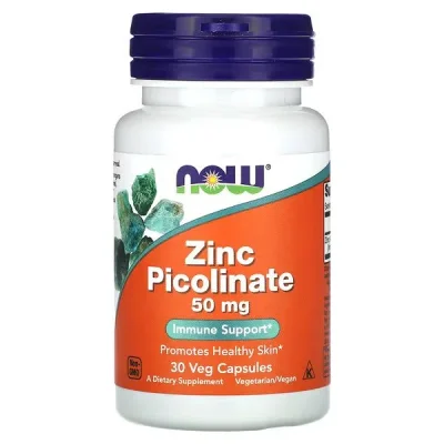 Zinc Picolinate 50mg 30 Capsules - NOW