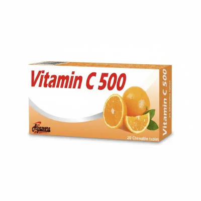 Aljazeera Vitamin C for Immune Support & Antioxidant, Chewable Tablets, 500mg - 20 Count