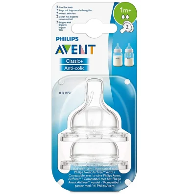 Philips Avent Classic 1m+ 2 Slow Flow Teats