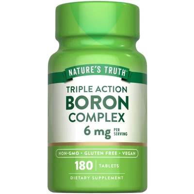 Nature's Truth Triple Action Boron Complex for Bone, Joint & Hormone Support, Tablets - 180 Count