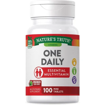 Nature's Truth One Daily Essential Multivitamin, Supports Overall Health, Mini Tablets - 100 Count