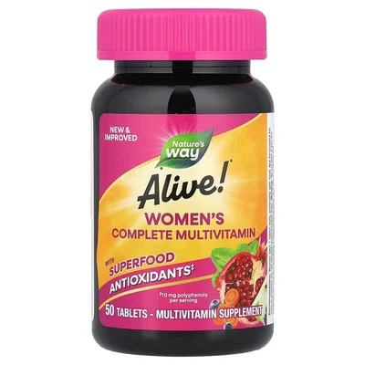 Nature's Way Alive! Women's 50+ Complete Multivitamin, Tablets - 50 Tablets