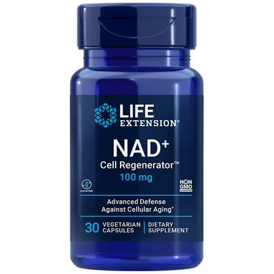 لايف إكستنشن (Life Extension) NAD+ لتجديد الخلايا، يدعم طاقة الخلايا والتمثيل الغذائي، كبسولات، 100 ملغ - 30 كبسولة