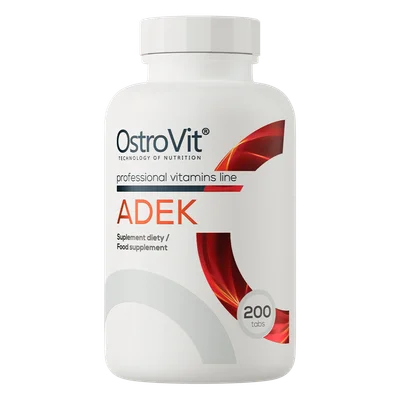 أوستروفيت (OstroVit) ADEK فيتامينات أساسية قابلة للذوبان في الدهون لدعم الصحة العامة، أقراص - 200 قرص