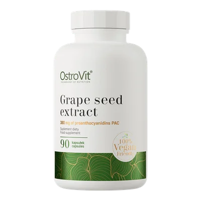 OstroVit Grape Seed Extract, Potent Antioxidant Support & Cardiovascular Health, Capsules - 90 Count