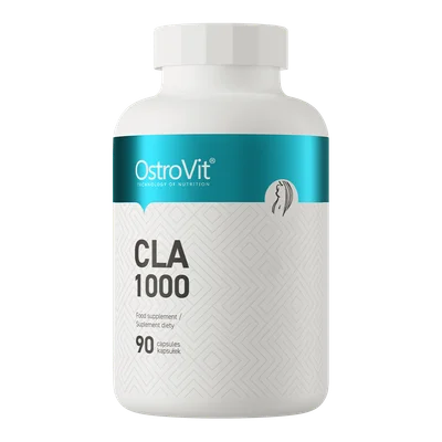 OstroVit CLA 1000, Supports Fat Metabolism & Lean Muscle Mass, Capsules, 1000mg - 90 Count