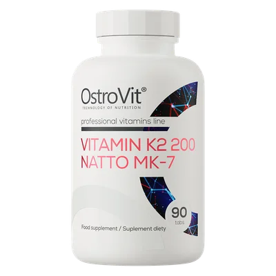 OstroVit Vitamin K2 MK-7 Natto, 200mcg, Supports Bone & Cardiovascular Health, Tablets - 90 Count