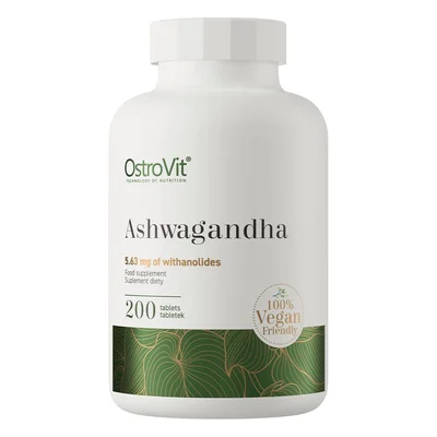 OstroVit Ashwagandha Supplement, Stress Reduction & Relaxation, Tablets - 200 Count