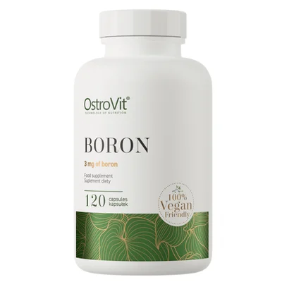 OstroVit Boron Mineral Supplement for Bone Health, Cognitive Function & Hormone Balance, Capsules - 120 Count