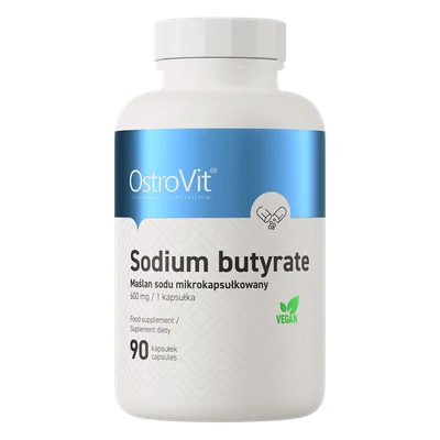 OstroVit Sodium Butyrate Supplement, Supports Gut Health & Microbiome Balance, Capsules - 90 Count