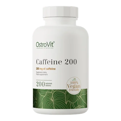 OstroVit Caffeine 200, Enhances Alertness, Reduces Fatigue & Boosts Performance, Tablets - 200 Tablets