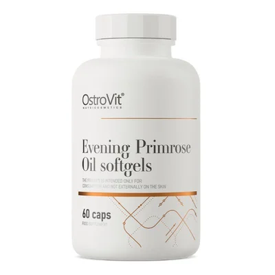 OstroVit Evening Primrose Oil, Supports Skin Health & Hormonal Balance, Softgels - 60 Capsules
