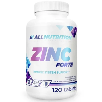 ألنوتريشن (AllNutrition) زنك فورت، دعم الجهاز المناعي، التئام الجروح ونمو الخلايا، أقراص - 120 قرص