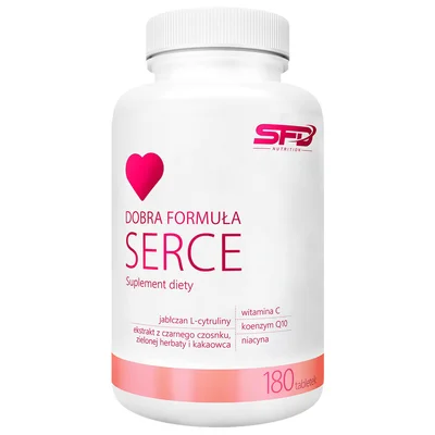 SFD Nutrition Dobra Formuła Serce Cardiovascular Support Supplement, with CoQ10 & Omega-3, Tablets - 180 Count