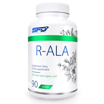 SFD Nutrition R-ALA Alpha-Lipoic Acid Supplement, Antioxidant Support & Glucose Metabolism, Tablets - 90 Tablets