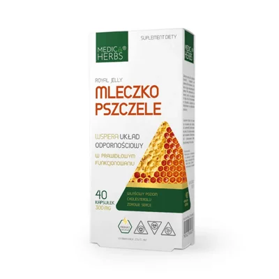 Medica Herbs Royal Jelly Supplement, Supports Vitality & Immunity, Capsules - 40 Count