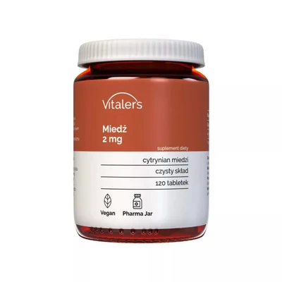 Vitaler's Copper Supplement for Bodily Functions, Tablets - 120 Count