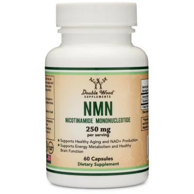 دبل وود سابليمنتس (Double Wood Supplements) إن إم إن لدعم الطاقة الخلوية والشيخوخة الصحية، كبسولات - 60 كبسولة